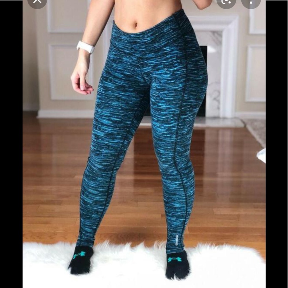Reebok Fitted Splatter Sprint Leggings Small